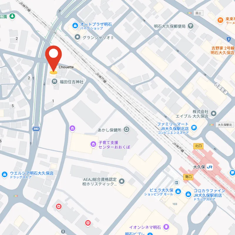 Beauty Salon Chouette アクセスマップ